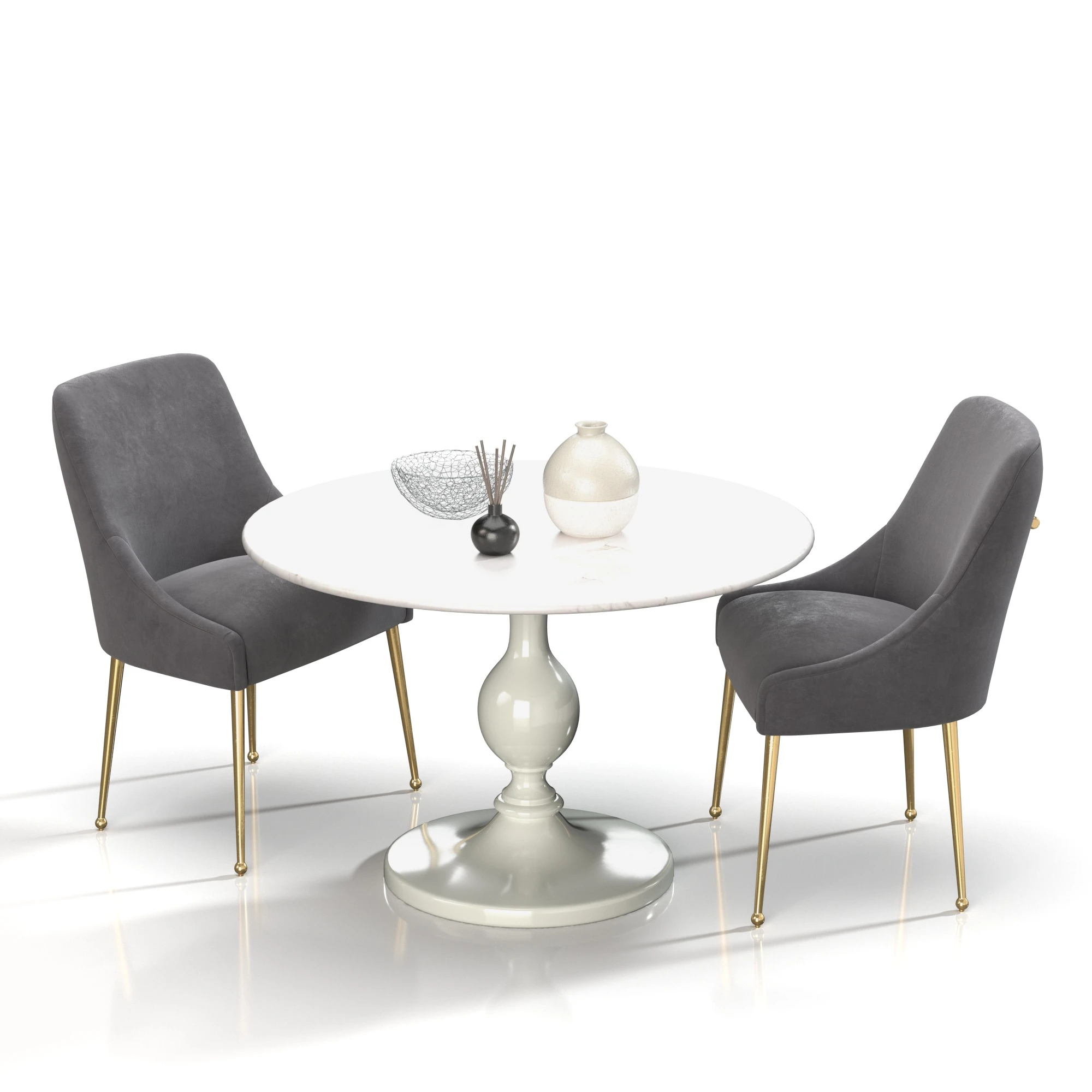 Dining Set 07 3D Model_04